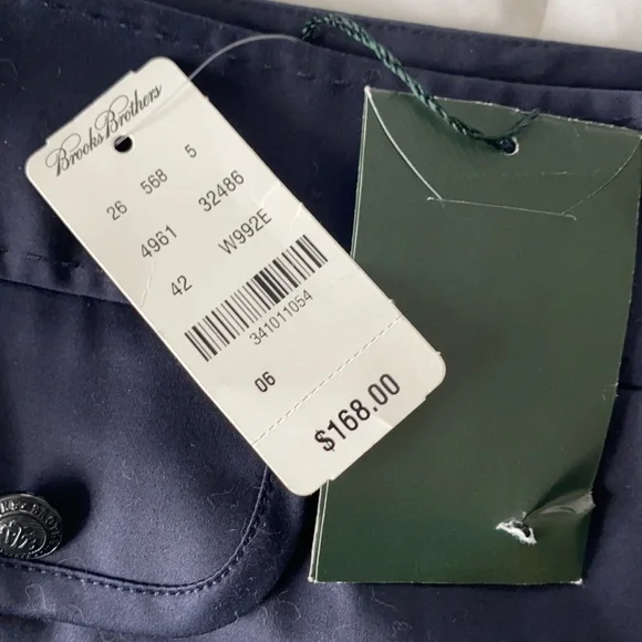 NWT Brooks Brothers Navy Pleat A Line Skirt Size 6 - Picture 4 of 6